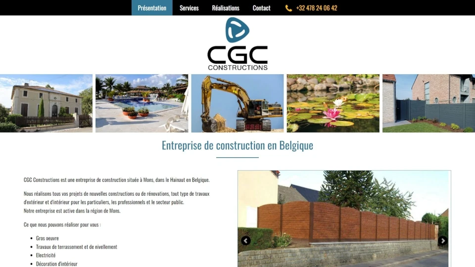 Entreprise de construction à Mons en Belgique