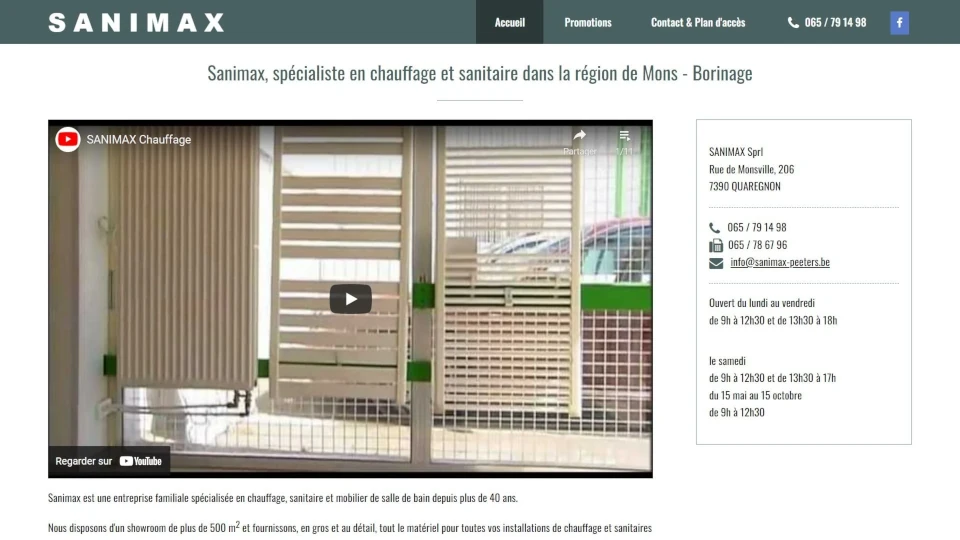 Sanimax, entreprise chauffage et sanitaire